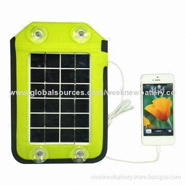 Solar Phone Charger, Can Hung on Any Kind of Bag and Set Up on Floor Charging for Mobile Phone